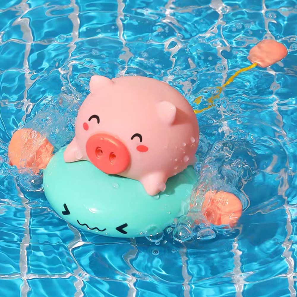 Baby nette schwein schwimmen Wasser Spritzen Badewanne Dusche freundlicher Spielen Wasser Uhrwerk Schlecht Spielzeug 1 stücke