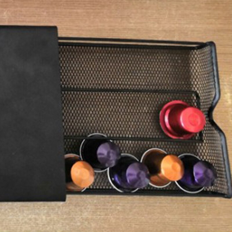 dauerhaft Kaffee Stand Gestell Schubladen Kapsel Organizer Kaffee Kapsel Halfter Dolce Gusto/Lavazza/Nespresso Kaffee Kapseln verwöhnen