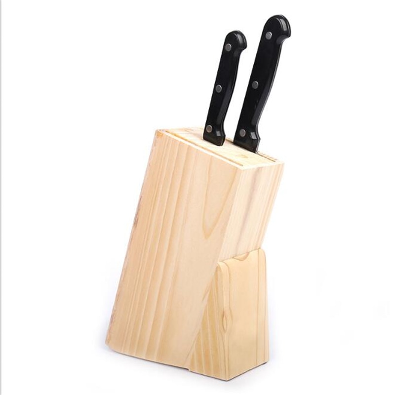 multifunktional Löcher Bambus Messer Gestell Lager Gestell Werkzeug Holz Küche Messer Halter Messer Stand Block Organizer Werkzeug