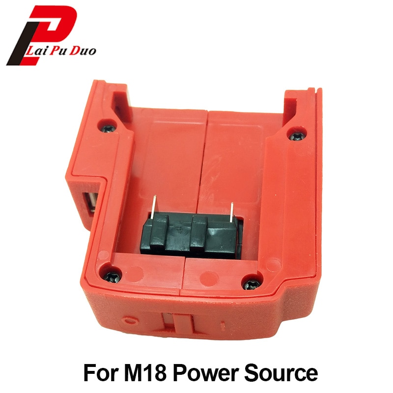 USB Energie Ladegerät Adapter Für Milwaukee 49-24-2371 M18/M12/XC Beheizten 15-21V Jacken Energie Quelle 18V Li-Ion Batterie Energie Quelle