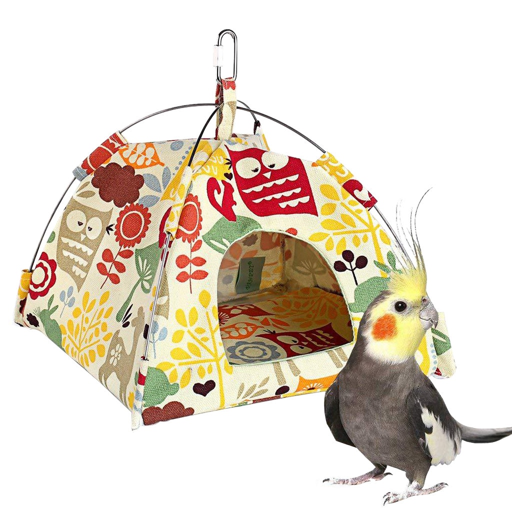 Kleine Haustier Zelt Vogel Nest Höhle Haus Schlafsack matt Pad Zelt Hamster Chinchillas Hängen Hängematte Papagei Zelt Zwinger Bett