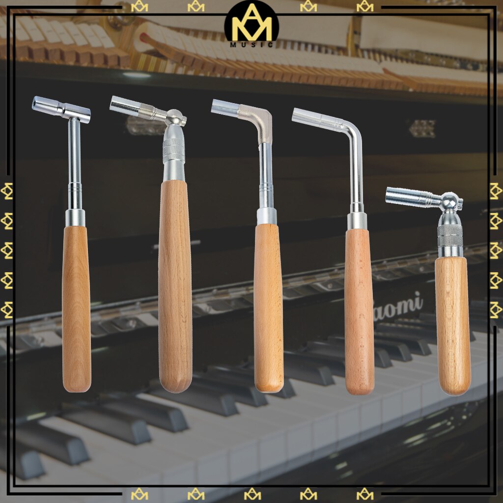 Professionelle Klavier Schlüssel Ahorn Holz Griff Edelstahl Hammer Tuner Werkzeuge Klavier stimmen-Werkzeug