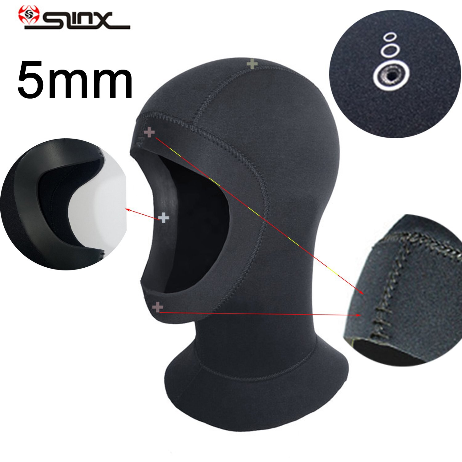 1pc SLINX 5mm neopren tauch haube kappe für Tauchen tauchen kaltem wasser Tauchen tauchen Sport Kappe Wasserdichte halten erwärmung neue