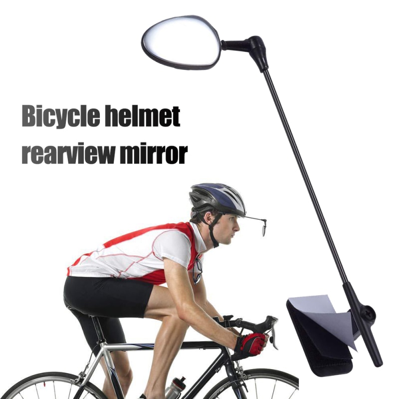 Fahrrad Helm Rückspiegel ABS MTB Straße Fahrrad Rück 360 Grad Rotierenden Fahrrad Helm Rückspiegel Fahrrad Zubehör