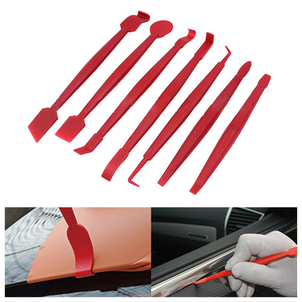 7 teile/satz Auto Vinyl wickeln Film Rakel Schaber Werkzeuge Rand-schließen Werkzeug für Automobil Film Kleben Auto Styling Auto zubehör