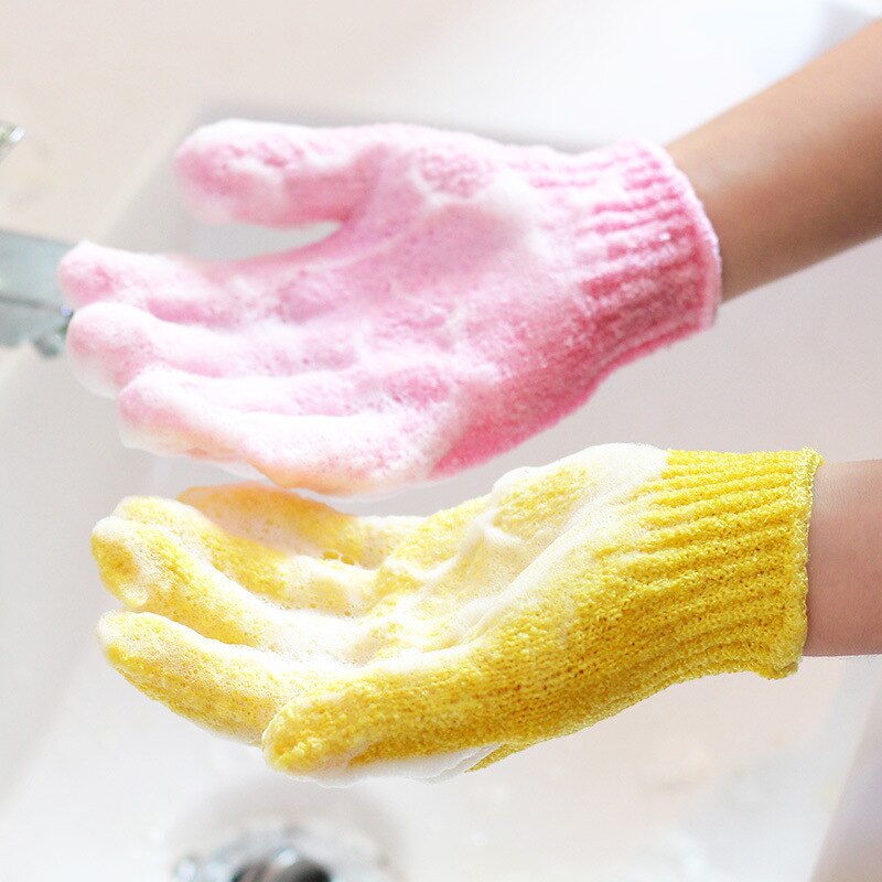 1 paar Dusche Handschuhe Peeling Waschen Haut Spa Schlecht Handschuhe Schaum Schlecht Schleudern Widerstand Körper Massage Reinigung Wäscher Neue
