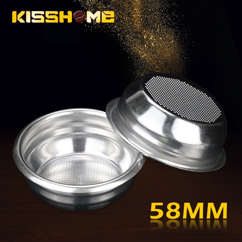 58mm Espresso Kaffee Filter Korb Edelstahl Filter Sieb Schüssel Kaffee Boden Siebträger Espresso Statten