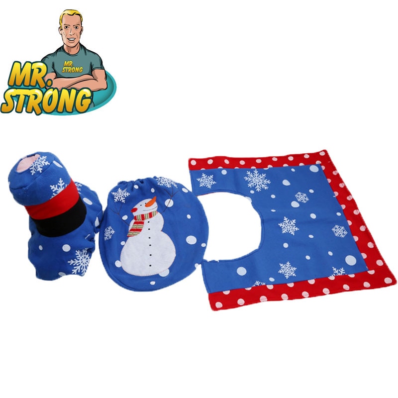 3Stck Weihnachten Wc Sitz Abdeckung Santa Claus Schlecht matt Weihnachten Dekor Schlecht Santa Wc Sitz Abdeckung Teppich Hause Dekoration