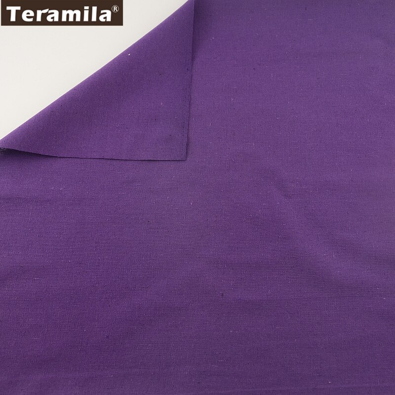 Heimat Textil- Solide Lila Baumwolle Leinen Stoff NäHenne Material Tissu TERAMILA Tischdecke Kissen Tasche Vorhang Kissen Kissen CM