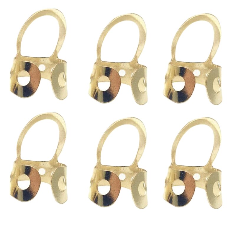 6Stck Edelstahl Finger wählt Gitarre wählt Einstellbare Große Mittel oder Kleine Größe für Akustische Gitarre Banjo Ukulele