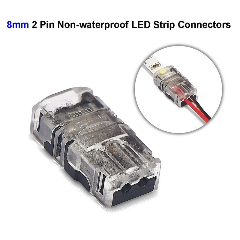 3 stücke LED Streifen Anschluss 2Stift 8mm LED Band Licht Stecker Für 3528 5050 Streifen Lichter Nicht Wasserdichte IP20 zu Draht Verbindung Verwenden