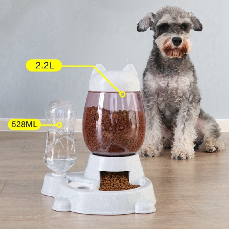 Haustier Hund Katze Schüssel Brunnen Automatische Wasser Lebensmittel Zubringer Spender Container Für Katzen Hunde Trinken essen Haustier Produkte Liefert
