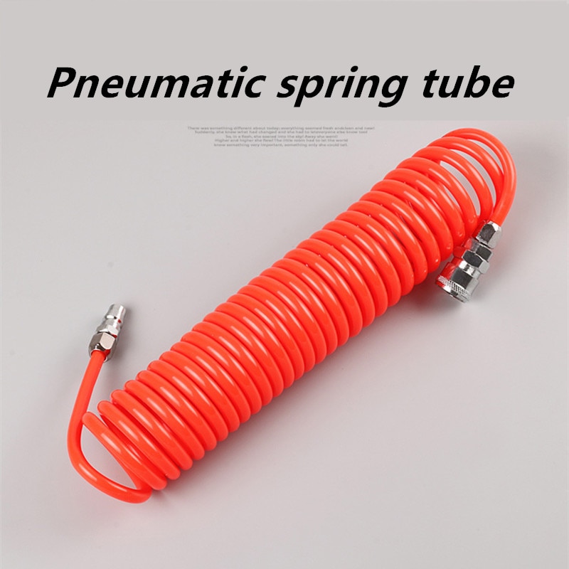 PU 8mm x 5mm Polyurethan Luft Kompressor Schlauch Rohr flexibel Luft Werkzeug Mit Stecker PU0805 Frühling Spiral- Rohr 8*5