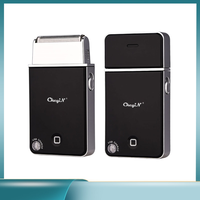 Mini Gesichts Pflege Männer Elektrische Rasierer Wiederaufladbare Kolben Einzigen Klinge Haar Rasieren Bart Rasierer Trimmer USB Ladegerät