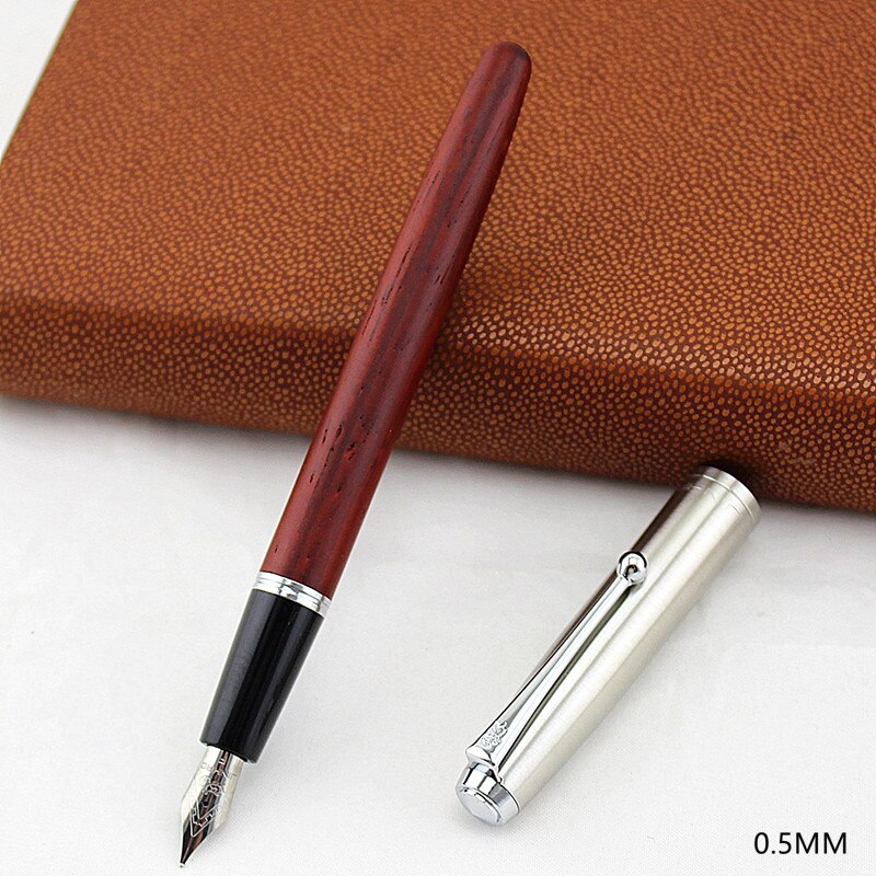 Klassische Holz Brunnen Stift 0,38mm extra Fein Feder Kalligraphie Stifte Jinhao 51A Schreibwaren Schule Bürobedarf