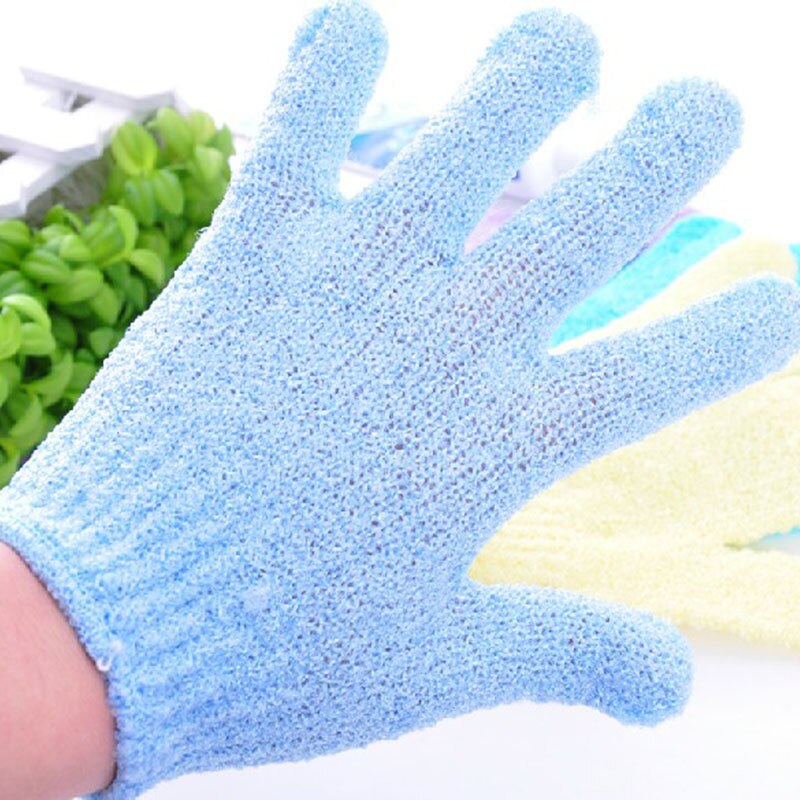 Hause Bathroon Zufällige Farbe Dusche Peeling Seife Schaum Handschuhe Massagegerät Wäscher Spa #44474