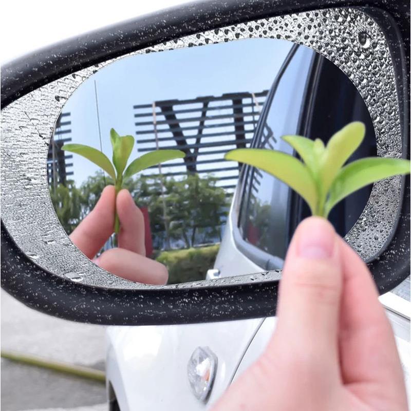 2Stck Anti-Nebel Wagen Spiegel Fenster klar Film Anti Wagen Rückansicht Spiegel schützend Film wasserdicht Rainproof Wagen Aufkleber