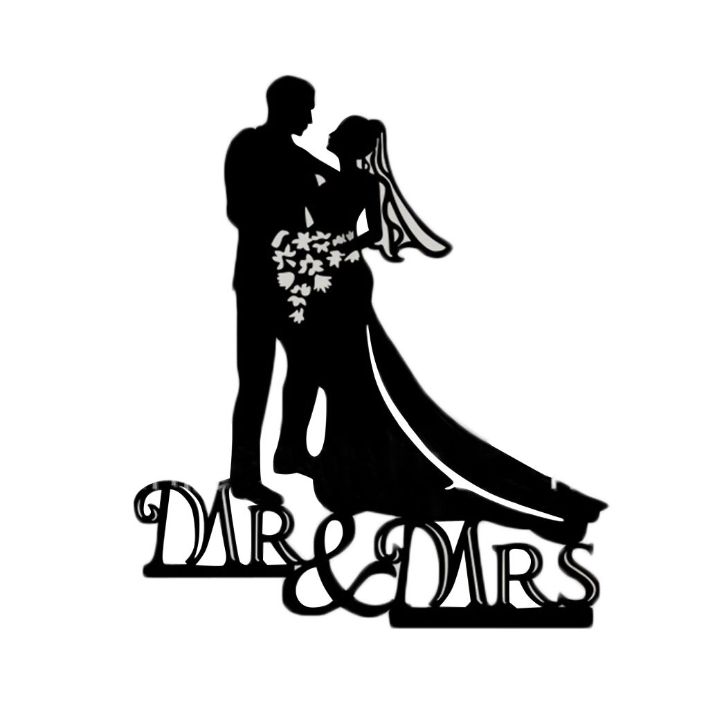 Hochzeit Kuchen Deckel Braut Bräutigam Schwarz Kuchen Deckel Hochzeit Dekoration Mariage Partei Liefert Erwachsene Gefälligkeiten