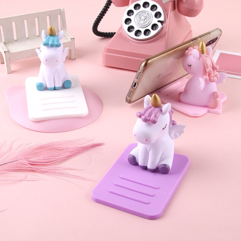 Nicht-rutschte Nette Einhorn Hände-freies Telefon Schreibtisch Supprtor/Telefon Halfter