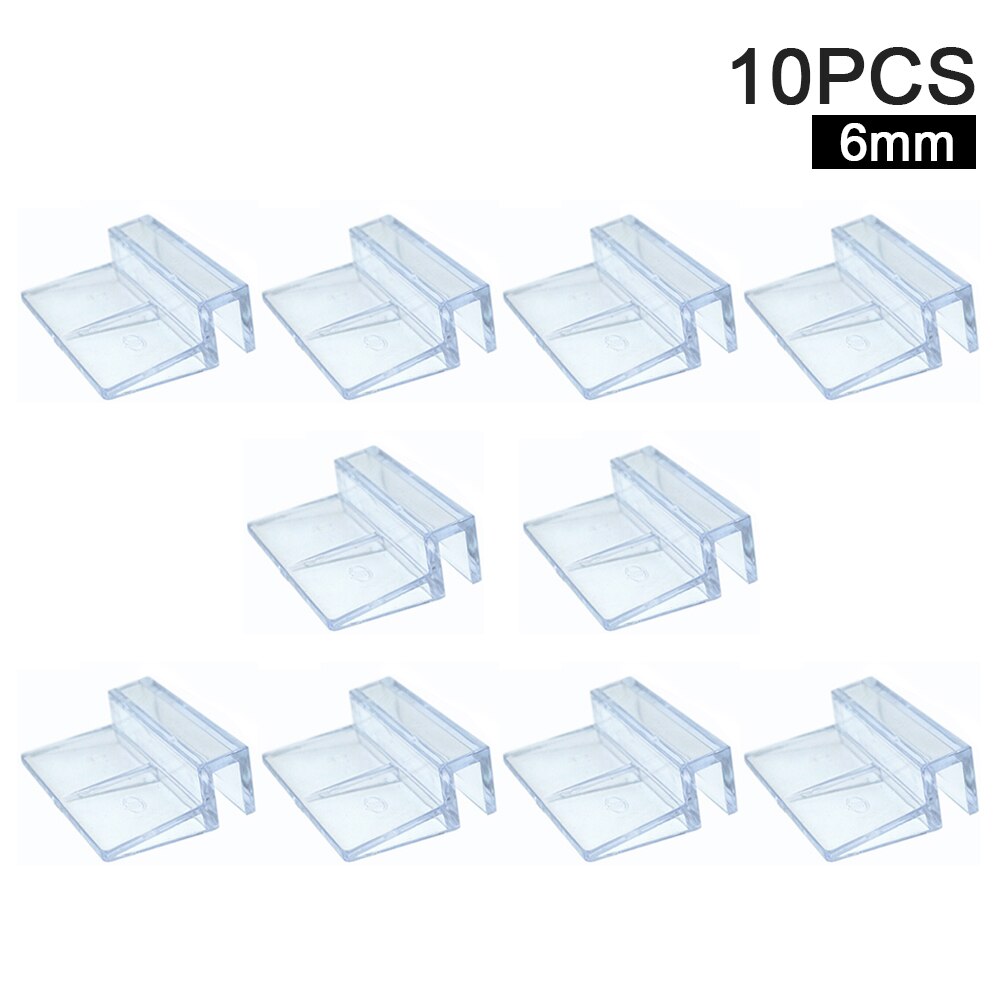 10 stücke Aquarium Einfach Installieren 6/8/10/12mm Multifunktionale Fisch Panzer Ständer Zubehör Glas Abdeckung Clip Unterstützung Halfter Haustier Liefert