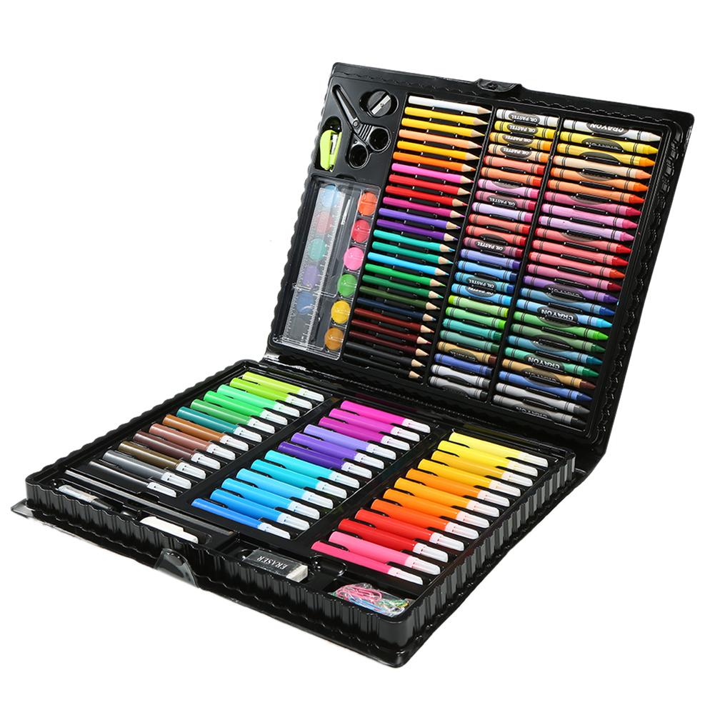 150 teile/satz freundlicher Kunst Zeichnung Malerei Werkzeug Marker Stifte Wachs Kreide Öl Pastell Kunst einstellen
