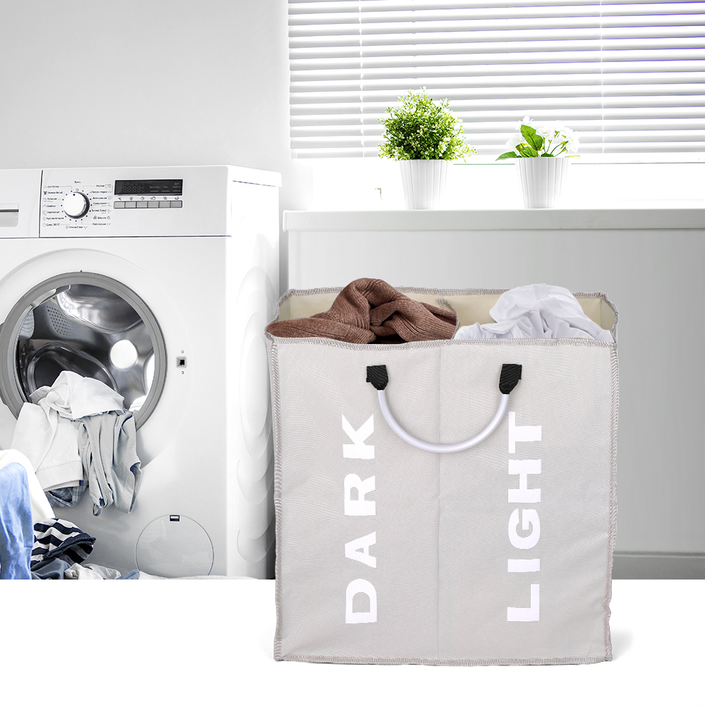 Wäsche Tasche Faltbare Wäsche Korb dauerhaft Oxford Stoff Wäsche Korb Kleidung Sorter tragbar Lager Tasche mit Legierung Griff