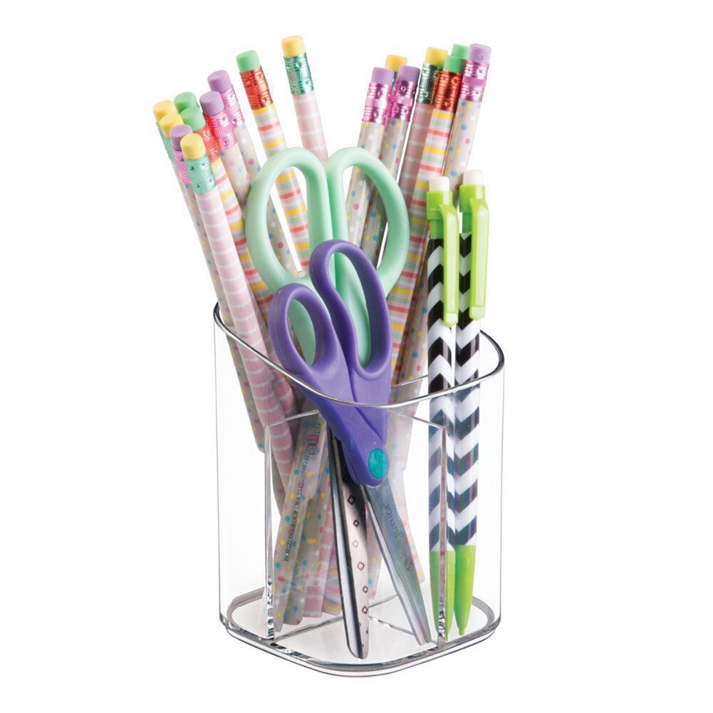 transparent Acryl Stift Bleistift Halfter machen-hoch Pinsel Kosmetische Lagerung Kasten Schere Arbeitsplatte organizer TP899