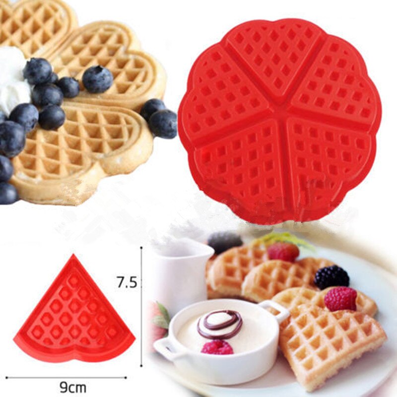 18*18*9cm Kreative Nicht-Stock Lebensmittel Klasse Silikon Waffel Schimmel Küche Backformen Kuchen Schimmel Macher für Röster Dekorieren Werkzeuge