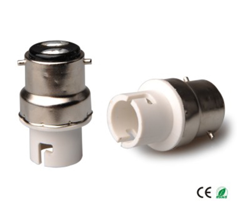 B22 zu BA15D Licht Buchse Adapter B22 zu BA15D lampe Halfter konverter, CE Rohs, installieren BA15D lampe in B22 Buchse