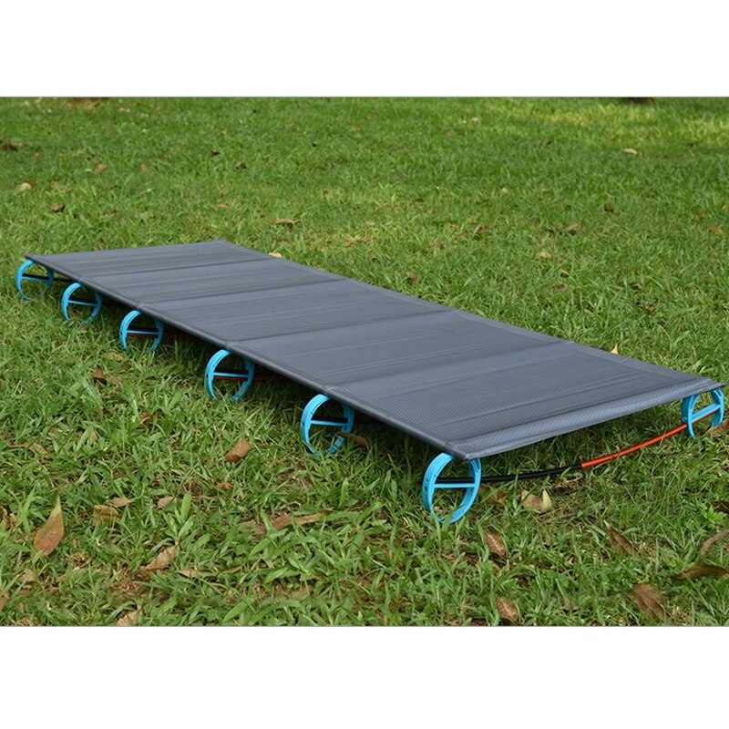 Tragbare Ultraleicht Klapp Einzigen Lager Bett Reise Bett Zelt Bett Aluminium Legierung Metall Rahmen draussen Camping Wandern Angeln Betten