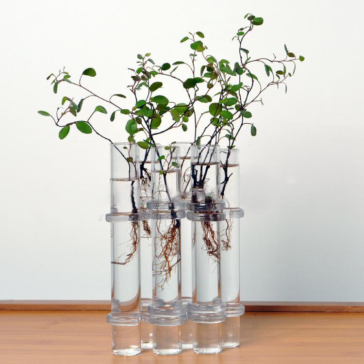 ELEG-6 Glas Rohre bilden Hängen Hydrokultur Blume Pflanze Vase Terrarium Container