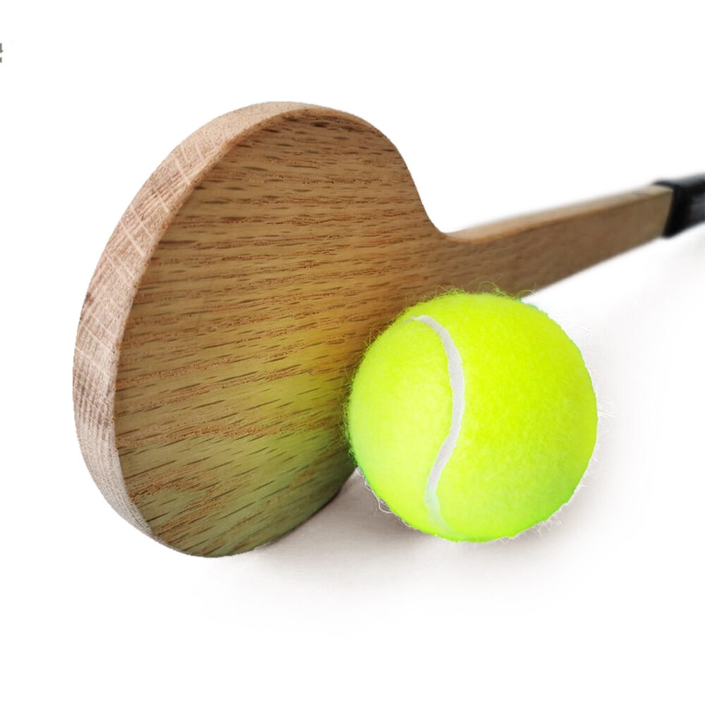 retro Tennis Ausbildung Schläger Holz Tennis Genauigkeit Praxis Schläger Tennis Ausbildung Hilfe Tennis Praktiken