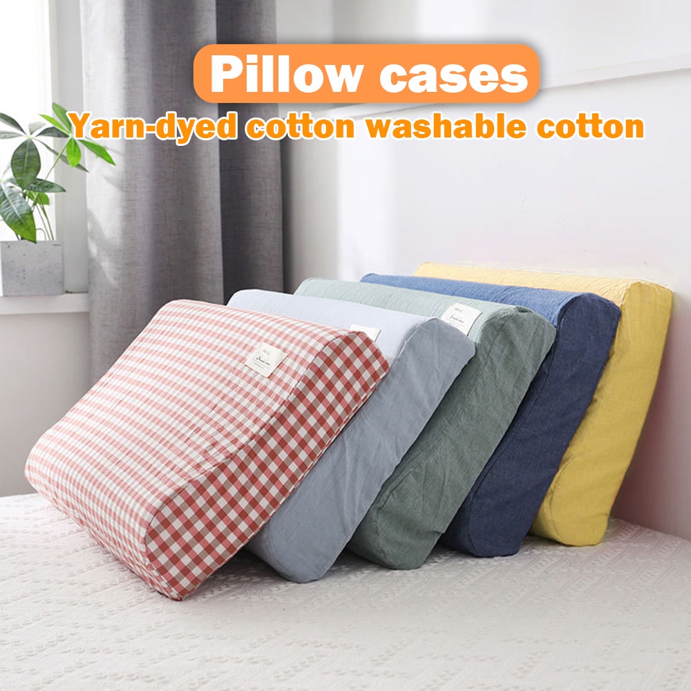 Bettwäsche Weiche Schlaf Kissen Beschützer Pillowslip Einfache stil Baumwolle Latex Kissen fallen Abdeckung Kissenbezüge 30x5 0CM/40x60CM