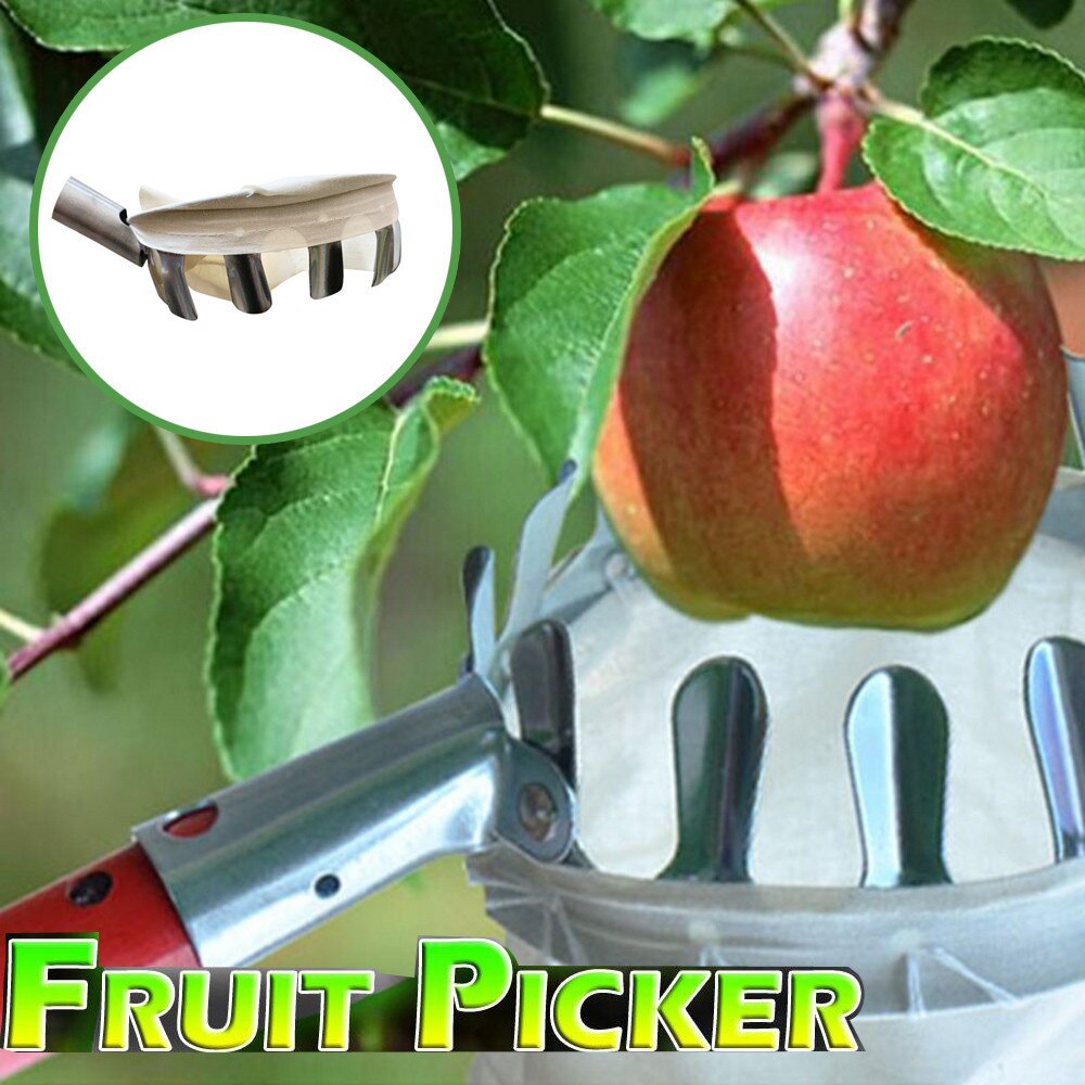 draussen Obst Pflücker Apfel Orange Pfirsich Birne Praktische Garten Pflücken Werkzeug Tasche Garten Werkzeug & xs
