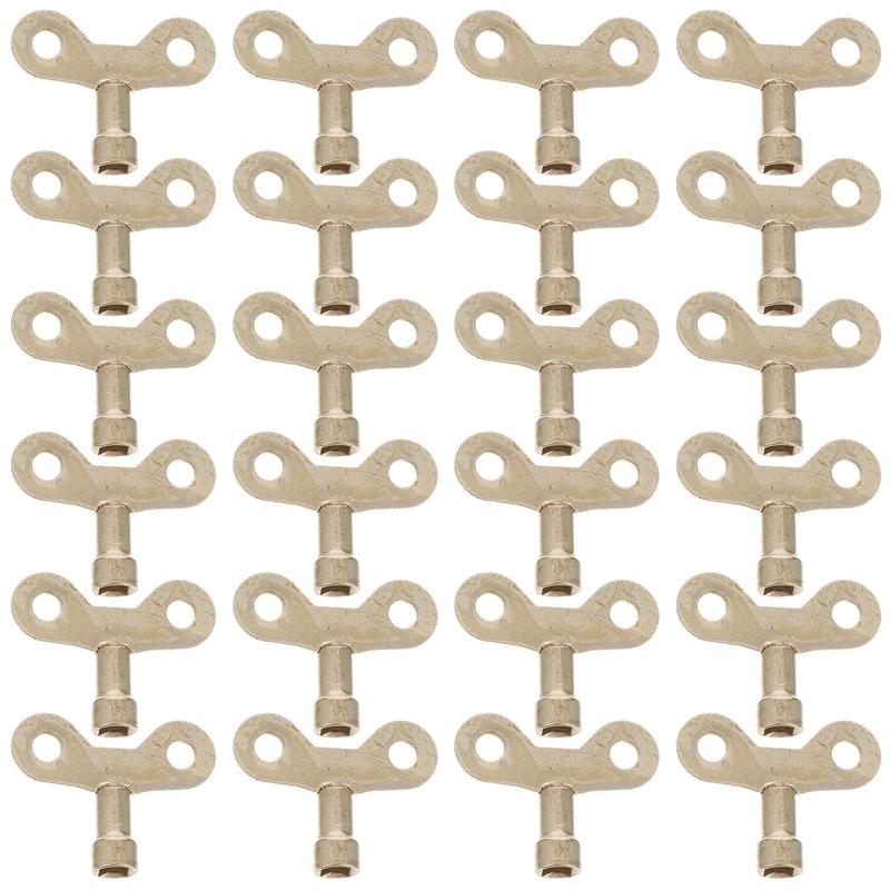 24 Stck Wasserhahn Schalter Tasten Goldene 6mm Metall Platz See Wasserhahn Schlüssel Wasserhahn Knopf Wasserhahn Knopf Für entlüftung Luft Ventil Heizkörper