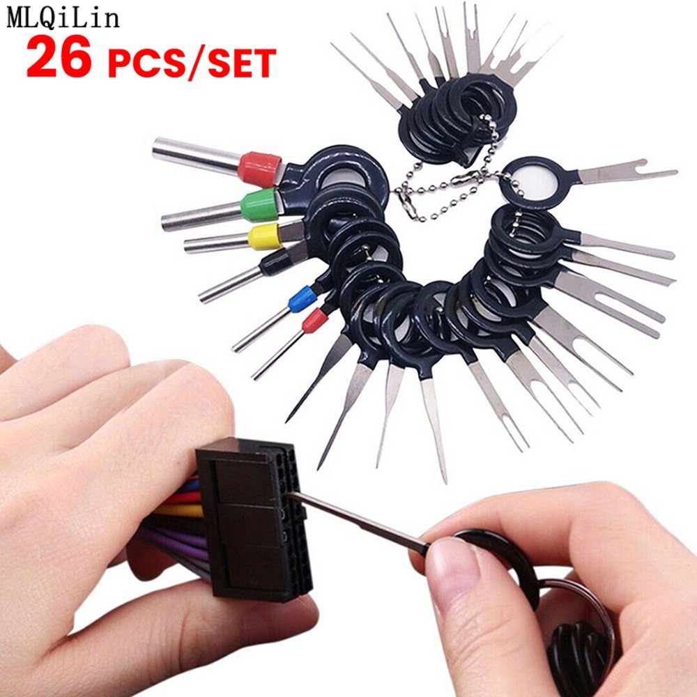 60/41/38/29/26/18 stücke Auto Stecker Terminal Entfernung Werkzeug Stift Nadel Retractor wählen Elektrische draht Abzieher Hand Werkzeug Bausatz