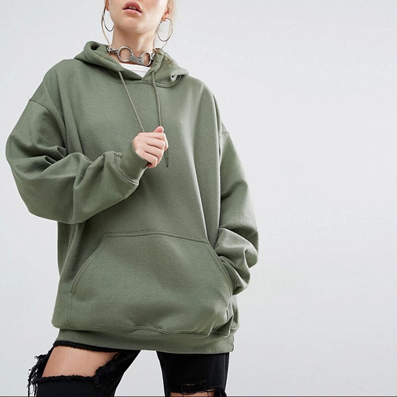 herbst/Winter Frauen Skateboard Dame Fledermaus-ärmeln Fitness Sport Hoodies Femme Neue Lange Hülse verlieren Reine Farbe hoodies