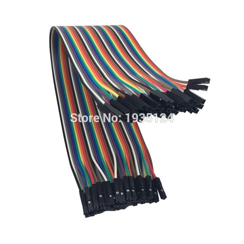 1,27mm draht durchmesser 40 Stift Dupont Draht Kabel Stecker 20cm Buchse Auf Buchse Linie Jumper Draht 1p-1p