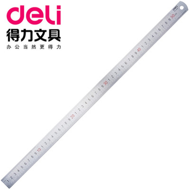 DL Effektive 8464 50 cm stahl herrscher zeichnung stahl metall lineal edelstahl Schreibwaren Sekretariat Lieferungen für studenten