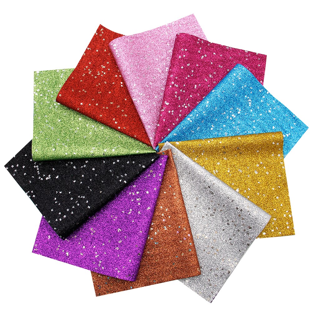 10Stck Feine funkeln Buchstaben bilden Pailletten Synthetische Leder Stoff einstellen Für Handgemachte Ohrringe Handtaschen, 1Yc8335