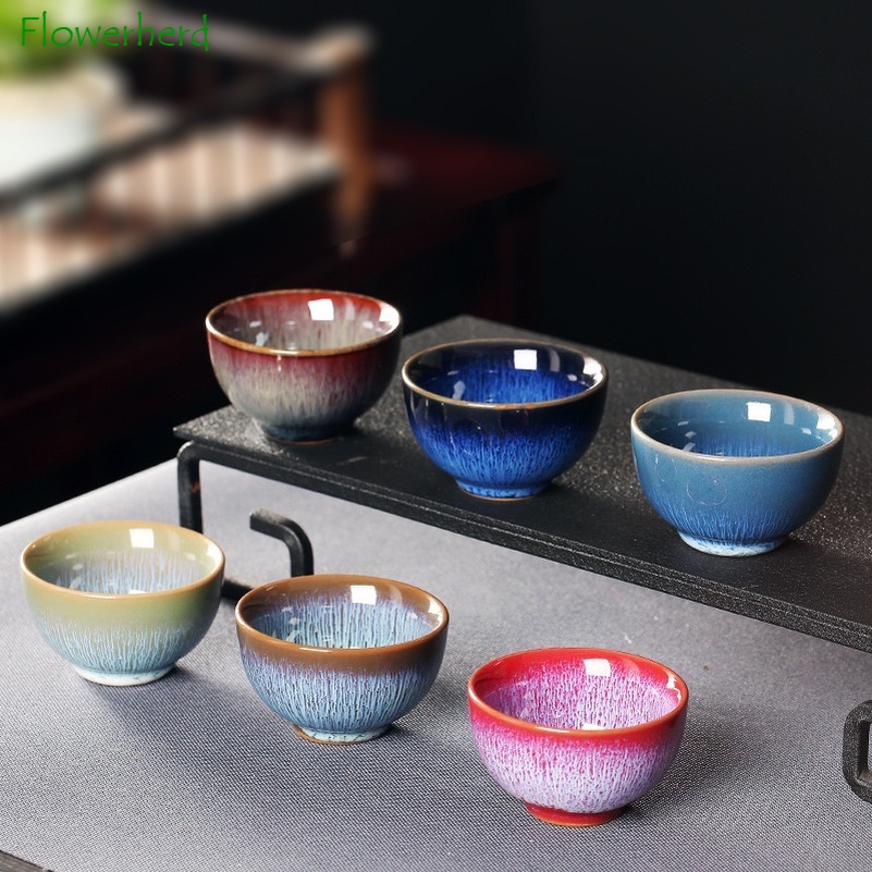 Keramik Porzellan Tee Tasse Ofen Variable Zeichnung Einzelne Tasse Wohnzimmer Haushalt Tee Tasse Tee-einstellen Weiß Wein Trinken Tasse