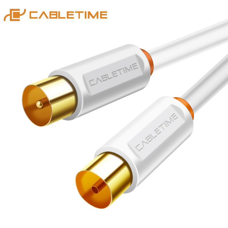 CABLETIME TV M/F 3C2V Kabel Videokabel für hochauflösende Fernseher HD Hochwertige Antenne TV STB Digital TV Linie C268