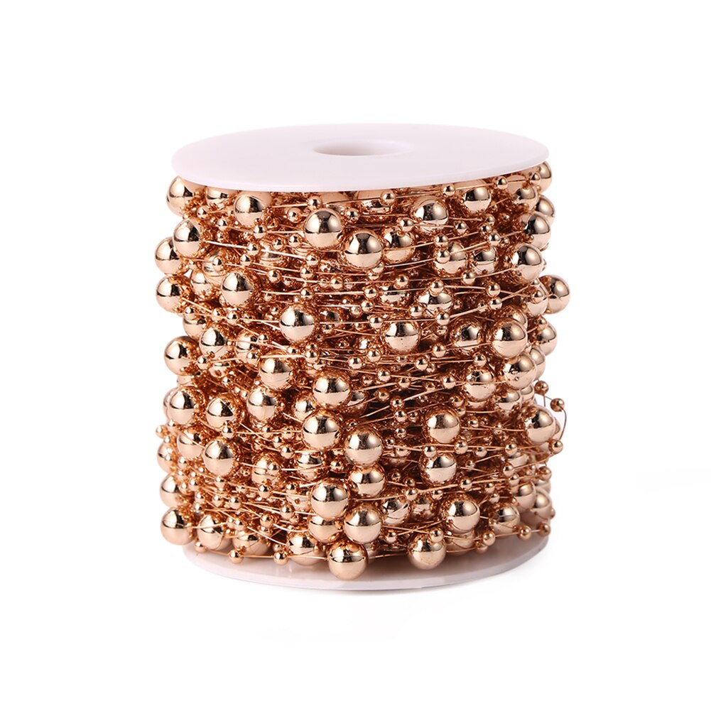 DIY Weiß Künstliche Perle Girlande Angelschnur Künstliche Perlen Kette Rolle für Perlen Vorhänge Hochzeit Hintergründe