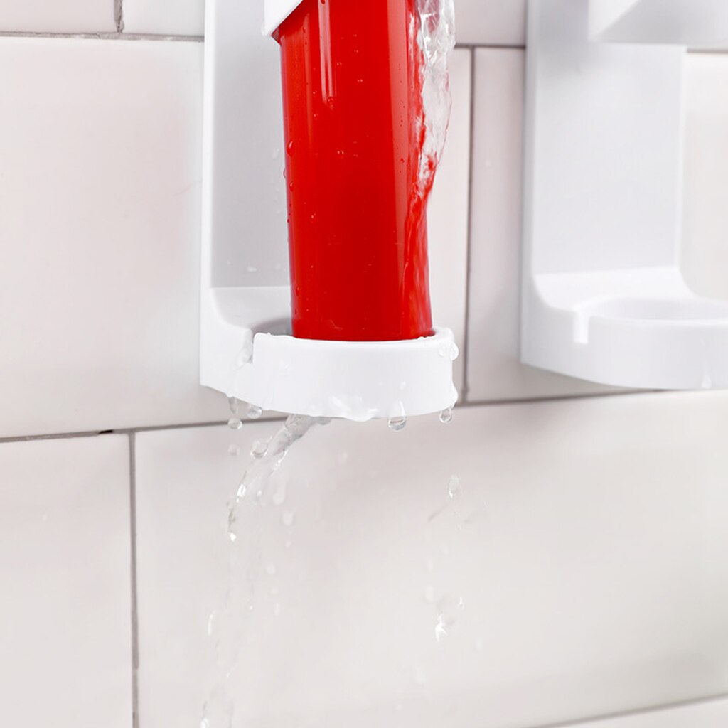 Zauberstab Montiert Elektrische Zahnbürste Halfter Spurlose Stehen Gestell Organizer Regal Saug-Zahnbürste Halfter Zauberstab Dusche