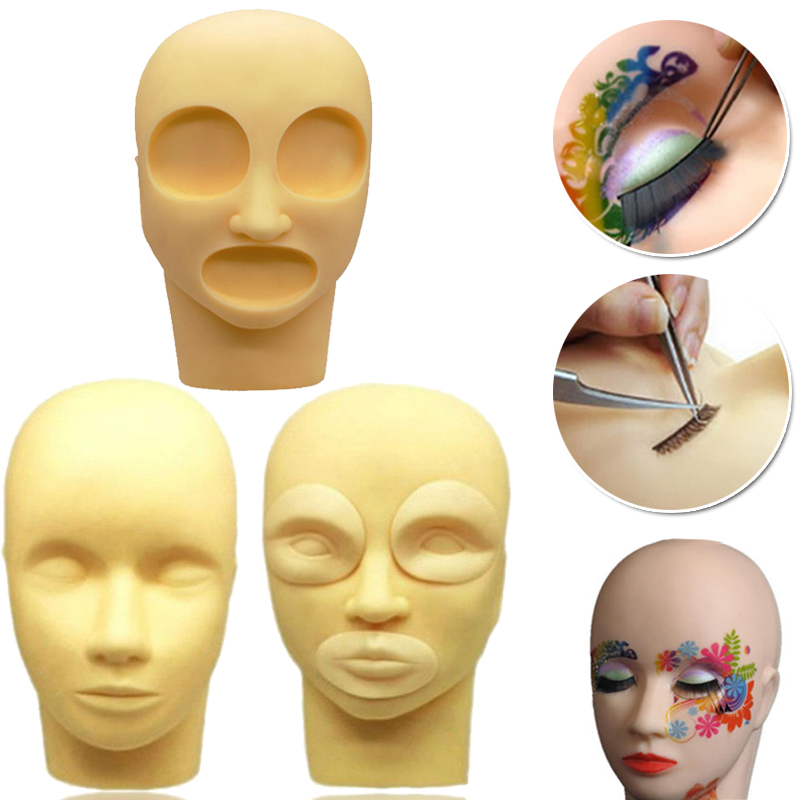 Abnehmbare proücke Stehen Halfter Ausbildung Gesichts Massage Mannequin Flache Kopf machen-hoch Praxis Wimpern Wimpern Verlängerung Bausatz Werkzeug