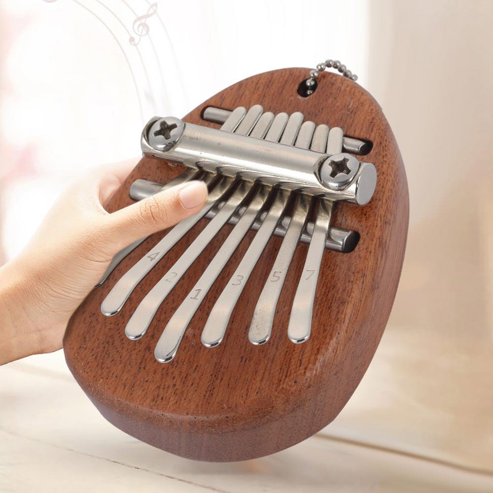 Daumen Klavier 8 Tasten Stier Kalimba Daumen Klavier Mahagoni Körper Musical Instrument Afrikanische Finger Daumen Palisander Klavier KKalimba murmeln