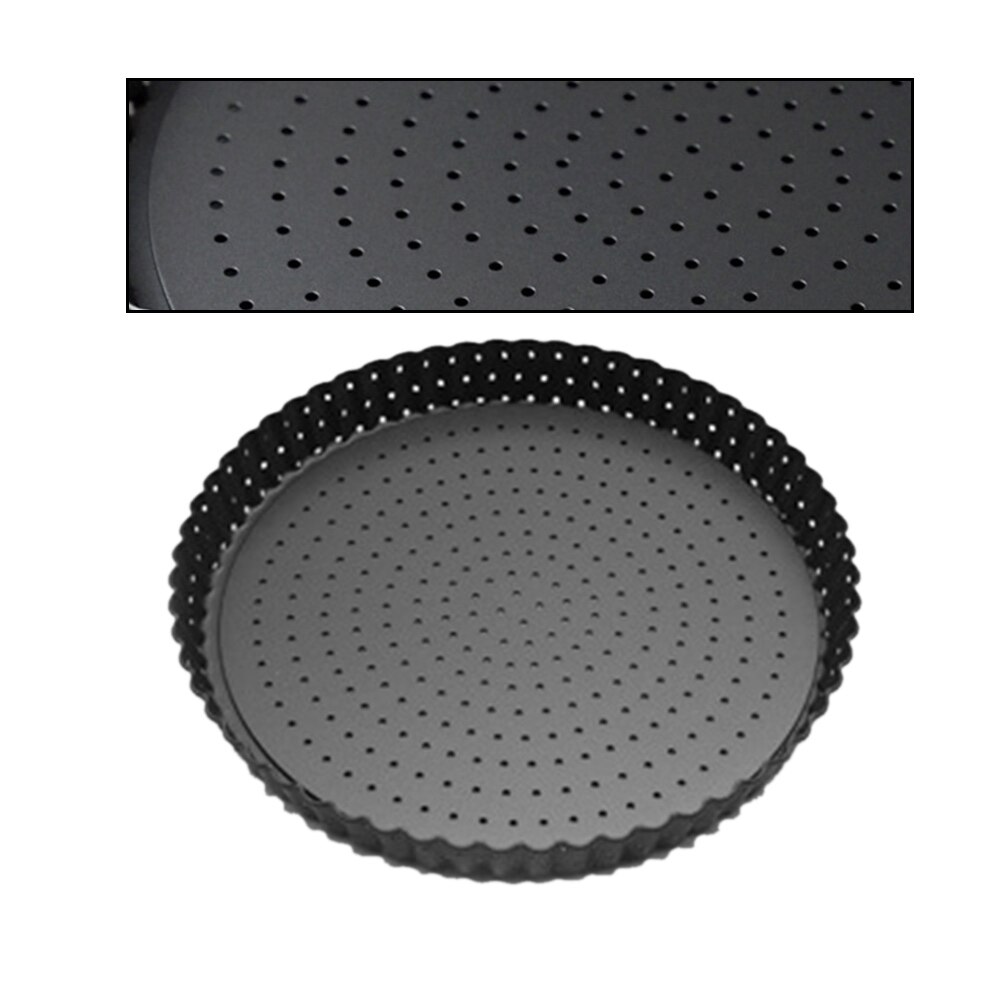 Kohlenstoff Stahl Hitzebeständig Nicht-Stock DIY Mikrowelle Pizza Backen Pfanne Gittergewebe Tablett Platte Backformen Hause Küche Restaurant Werkzeug