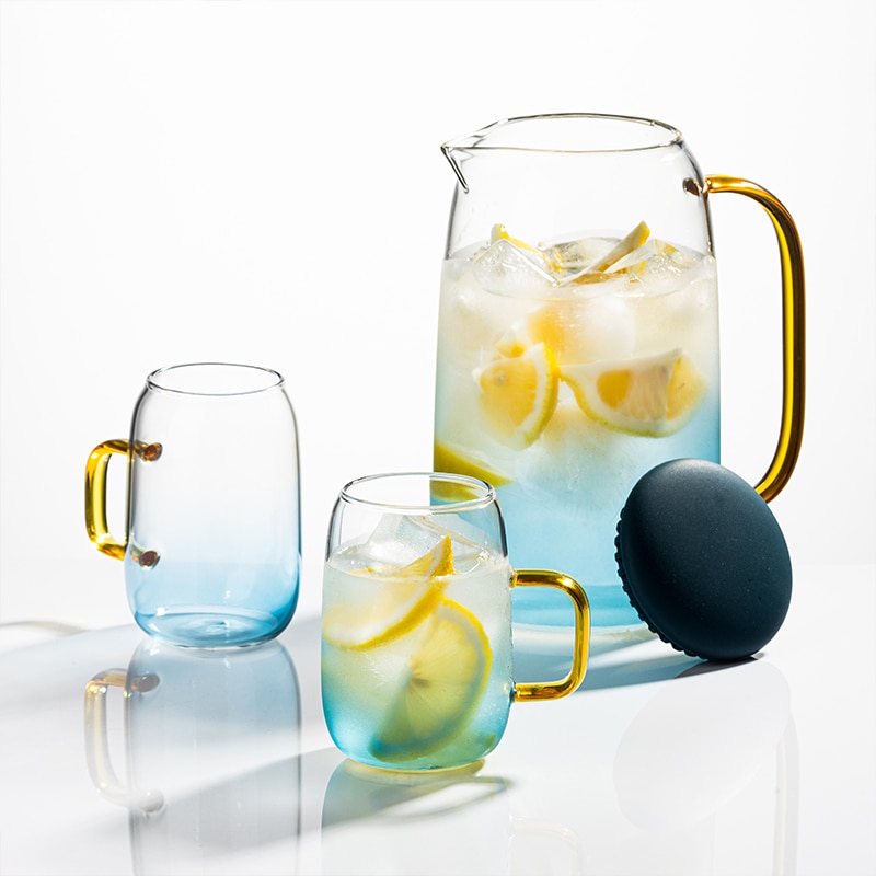 Krug Hause Verwenden Wasserkocher Tee Topf Glas Wasser Krug Mit Griff für Kochendem Kalten Getränk Glas wasserkocher
