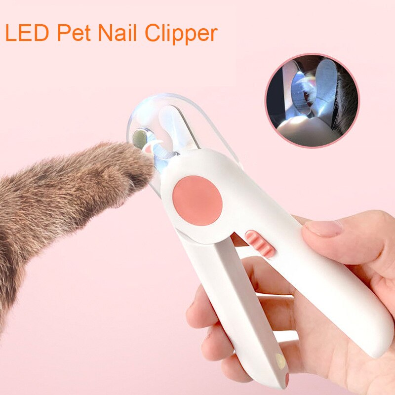 Berufs Haarschneidemaschine für hunde Hund Nagel Trimmer Haustier Katze Klaue Schleifer Mit LED Licht Sicherheit Haustier Nagel Schere Haustier Produkt liefert