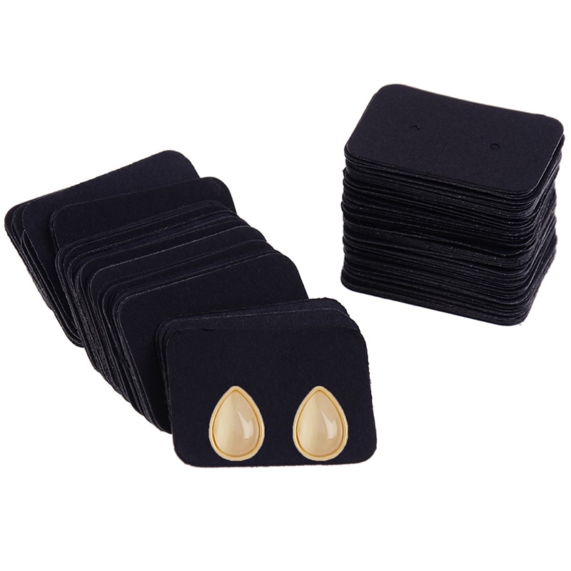 100Stck Karte Kosten extra Schmuck Verpackung Karte Multi Farbe Papier Nette Zucht Ohrring Hangtag 3.5*2,5 cm